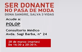 Donación de sangre día 28 de Marzo Donación de sangre día 28 de Marzo